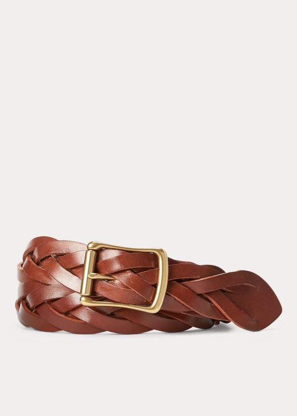 Ralph Lauren Braided Læder Bælte Herre Danmark (SJZPG2361)